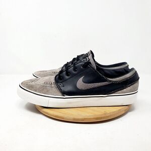 Nike SB Stefan Janoski Shoes Mens 9.5 Black Grey Suede Lace Up Low Sneakers